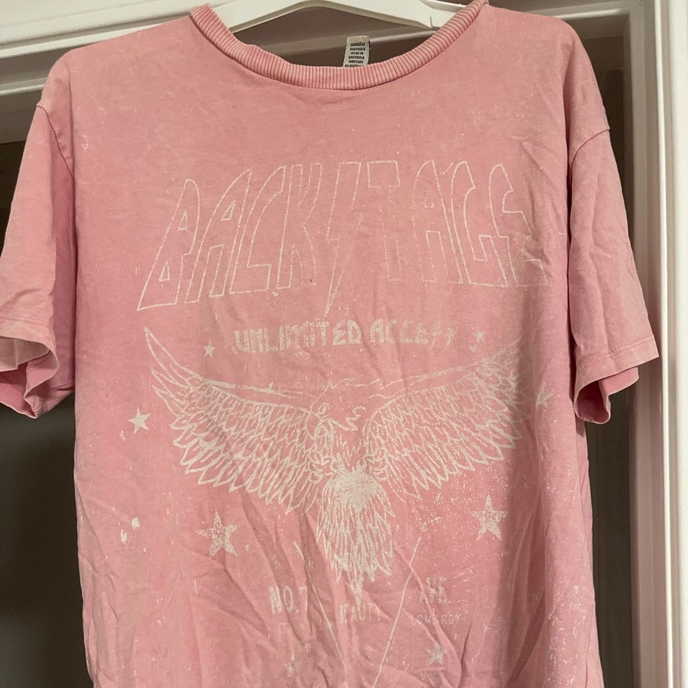 F21 pink women’s graphic t